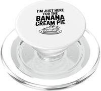 Sono solo qui per l'umorismo dei buongustai alla banana cream pie PopSockets PopGrip per MagSafe
