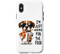 Sono solo qui per l'umorismo del cane cibo Custodia per iPhone X/XS