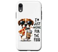 Sono solo qui per l'umorismo del cane cibo Custodia per iPhone XR