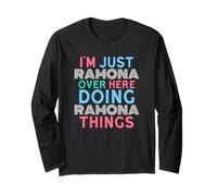 Sono Solo Ramona Qui a Fare Il Nome di Ramona Things Maglia a Manica