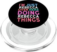 Sono solo Rebecca qui a fare il nome di Rebecca Things PopSockets PopGrip per MagSafe