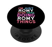Sono solo Romy qui a fare il nome di Romy Things PopSockets PopGrip Adesivo