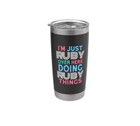 Sono solo Ruby qui a fare il nome di Ruby Things Bicchiere termico in acciaio inox doppia parete