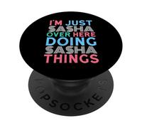 Sono solo Sasha qui a fare il nome di Sasha Things PopSockets PopGrip Adesivo