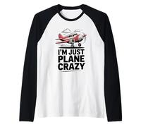 Sono Solo Un Aereo Pazzo per i Piloti e Gli Amanti dell'aviazione Maglia con Maniche Raglan
