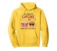 Sono Solo Un Cupcake Che Cerca Il Mio Stud Muffin Sweet Love Felpa con Cappuccio, Unisex per Adulti, Limone, XXL