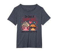 Sono Solo Un Cupcake Che Cerca Il Mio Stud Muffin Sweet Love Maglietta, Donna Plus-Size, Pervinca, 2X