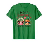 Sono Solo Un Cupcake Che Cerca Il Mio Stud Muffin Sweet Love Maglietta, Uomo, Verde Mela, 3XL