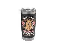 Sono solo un felice Quokka che indossa un abito umano Bicchiere termico in acciaio inox doppia parete