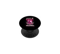 Sono solo una ragazza che ama la pallavolo Floreale Giocatori Sport PopSockets PopGrip Adesivo