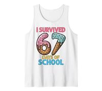 Sono Sopravvissuto a 67 Giorni di Scuola Gelato Sei Sette Insegnante Canotta