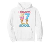Sono Sopravvissuto a 67 Giorni di Scuola Gelato Sei Sette Insegnante Felpa con Cappuccio