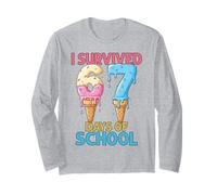 Sono Sopravvissuto a 67 Giorni di Scuola Gelato Sei Sette Insegnante Maglia a Manica
