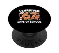Sono sopravvissuto a 67 giorni di scuola - Sei sette studenti meme PopSockets PopGrip Adesivo