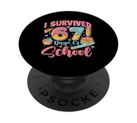 Sono sopravvissuto a 67 giorni di scuola - Sei sette studenti meme PopSockets PopGrip Adesivo