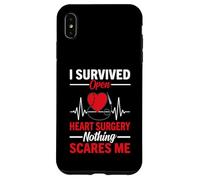 Sono sopravvissuto a chirurgia a cuore aperto Chirurgia a cuore aperto Uomini Donne Custodia per iPhone XS Max