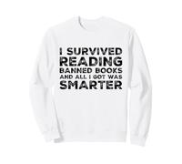 Sono Sopravvissuto a Leggere Libri vietati Bookworm Bibliotecario Reader Felpa