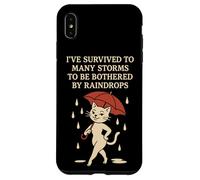 Sono sopravvissuto a molte tempeste per essere infastidito dalle gocce di pioggia Custodia per iPhone XS Max