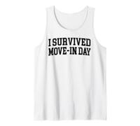 Sono Sopravvissuto a Move in Day College Uni Chaos Dark Graphic Canotta