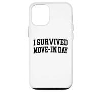 Sono sopravvissuto a Move In Day College Uni Chaos Dark Graphic Custodia per iPhone 12/12 Pro