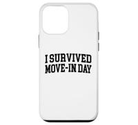 Sono sopravvissuto a Move In Day College Uni Chaos Dark Graphic Custodia per iPhone 12 mini