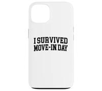 Sono sopravvissuto a Move In Day College Uni Chaos Dark Graphic Custodia per iPhone 13