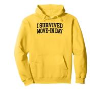 Sono Sopravvissuto a Move in Day College Uni Chaos Dark Graphic Felpa con Cappuccio