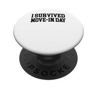 Sono sopravvissuto a Move In Day College Uni Chaos Dark Graphic PopSockets PopGrip Adesivo