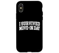 Sono sopravvissuto a Move In Day College Uni Chaos Graphic Custodia per iPhone X/XS