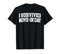 Sono Sopravvissuto a Move in Day College Uni Chaos Graphic Maglietta