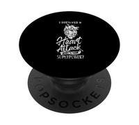 Sono sopravvissuto a un attacco di cuore Qual è il tuo superpotere cardiaco PopSockets PopGrip Adesivo