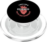Sono sopravvissuto a un attacco di cuore Qual è il tuo superpotere cardiaco PopSockets PopGrip per MagSafe