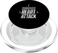 Sono sopravvissuto a un attacco di cuore Survivor Infarct Hearts Surgery PopSockets PopGrip per MagSafe