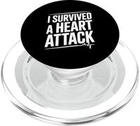Sono sopravvissuto a un battito cardiaco guerriero infarto PopSockets PopGrip per MagSafe
