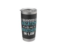 Sono sopravvissuto a una vacanza con mio cognato Bicchiere termico in acciaio inox doppia parete
