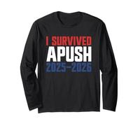 Sono sopravvissuto ad APUSH 2025-2026 AP Storia degli Stati Uniti Sono sopravvissuto a APUSH Maglia a Manica