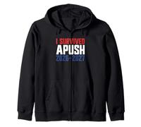 Sono sopravvissuto ad APUSH 2026-2027 AP Storia degli Stati Uniti Sono sopravvissuto a APUSH Felpa con Cappuccio