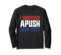 Sono sopravvissuto ad APUSH 2026-2027 AP Storia degli Stati Uniti Sono sopravvissuto a APUSH Maglia a Manica