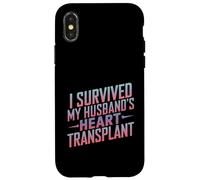 Sono sopravvissuto al coniuge di trapianto di cuore di mio marito Custodia per iPhone X/XS