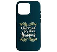 Sono sopravvissuto al matrimonio di mio figlio, il trionfo dei genitori, mamma, papà, floreale Custodia per iPhone 16 Pro