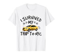 Sono sopravvissuto al mio viaggio a New York - Divertente viaggio in taxi a New York Maglietta