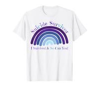 Sono Sopravvissuto al suicidio, Quindi puoi Prevenzione del suicidio Rainbow Maglietta