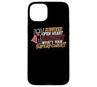 Sono sopravvissuto alla chirurgia a cuore aperto Survivor alla chirurgia cardiaca Custodia per iPhone 15 Plus