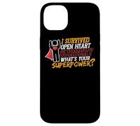 Sono sopravvissuto alla chirurgia a cuore aperto Survivor alla chirurgia cardiaca Custodia per iPhone 14 Plus