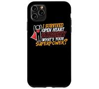 Sono sopravvissuto alla chirurgia a cuore aperto Survivor alla chirurgia cardiaca Custodia per iPhone 11 Pro Max