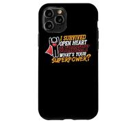 Sono sopravvissuto alla chirurgia a cuore aperto Survivor alla chirurgia cardiaca Custodia per iPhone 11 Pro