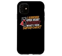 Sono sopravvissuto alla chirurgia a cuore aperto Survivor alla chirurgia cardiaca Custodia per iPhone 11