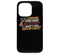 Sono sopravvissuto alla chirurgia a cuore aperto Survivor alla chirurgia cardiaca Custodia per iPhone 13 Pro