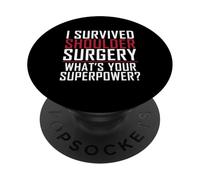 Sono sopravvissuto alla chirurgia della spalla che cosa sei Superpower Recovery PopSockets PopGrip Adesivo