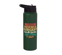Sono sopravvissuto alla chirurgia dell'ernia e tutto ciò che ho ottenuto - Recupero dell'ernia Stainless Steel Insulated Water Bottle